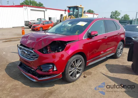2019 Ford Edge Titanium from USA, damaged, VIN 2FMPK4K92KBB03901
